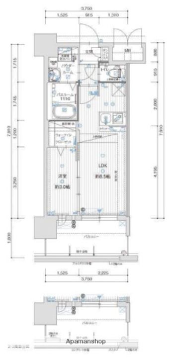 福岡県福岡市博多区千代4丁目の賃貸マンションの間取り