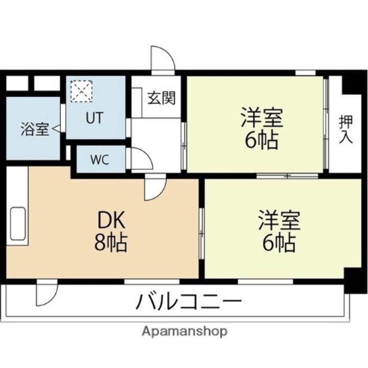 メゾンドール桜坂 の間取り