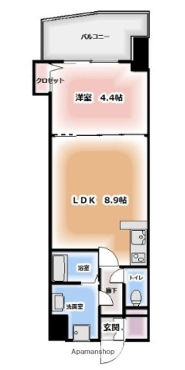 アンピールメゾン天神北の間取り