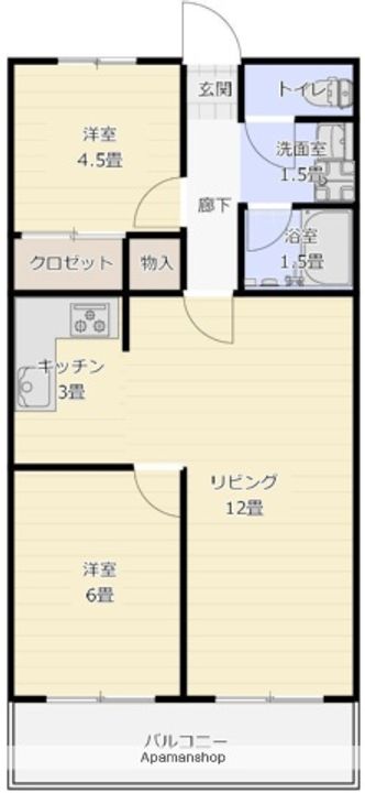 ライオンズマンション赤坂の間取り