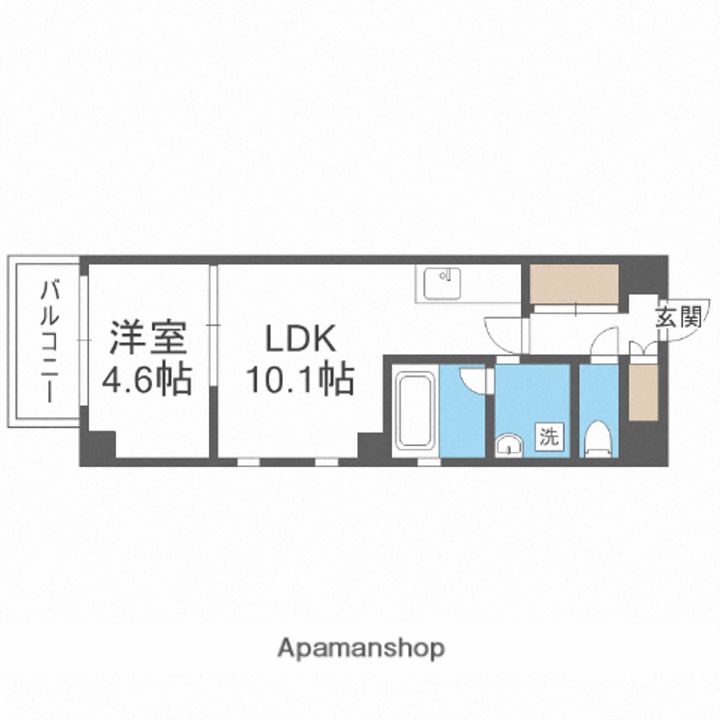 ヴィラージュ天神南弐番館の間取り