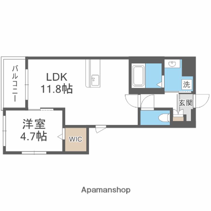 福岡県福岡市南区野多目1丁目の賃貸マンションの間取り