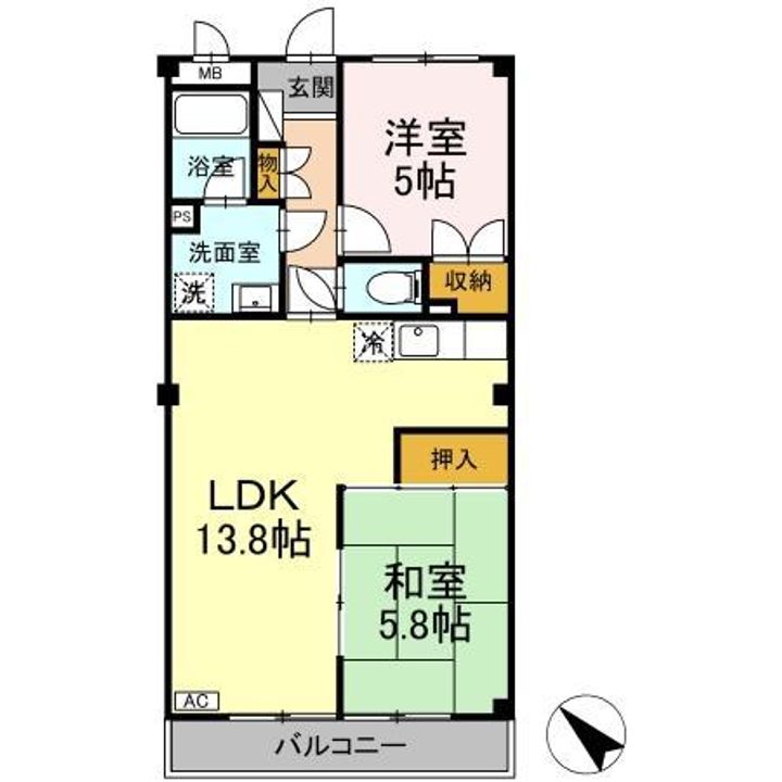 篠塚セイコー第1ビルの間取り