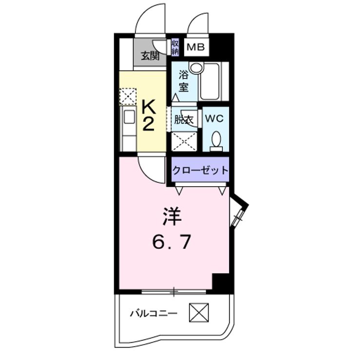 カサーレ三ケ森の間取り