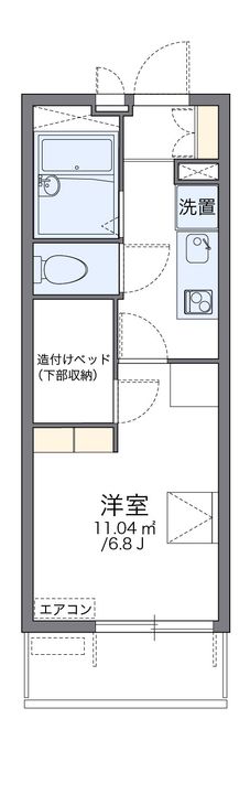 レオパレスサラバンド306の間取り