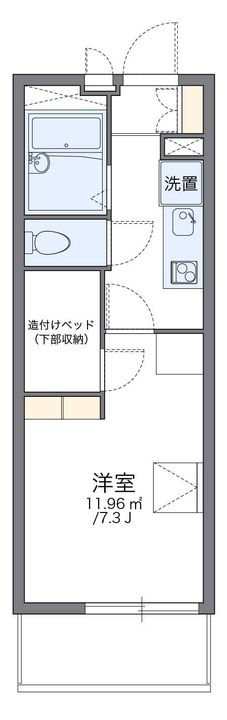 レオパレスGOYA206の間取り