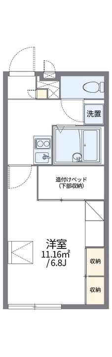 レオパレスウイング ポートⅡの間取り