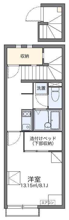 レオネクストグリーンメール富野202の間取り