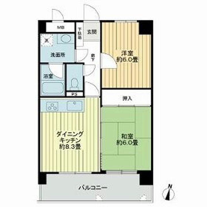 ライオンズマンション青山0505の間取り