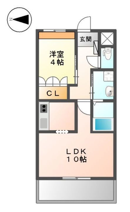 フルーリール・アンの間取り