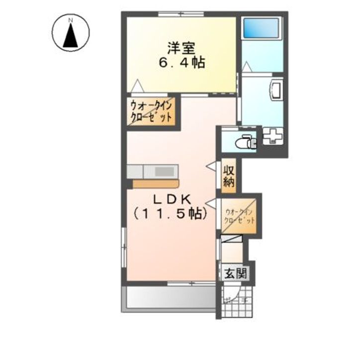 メゾン東二島の間取り