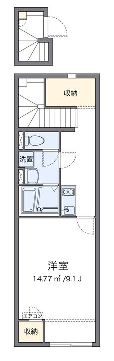 クレイノAKINA201の間取り