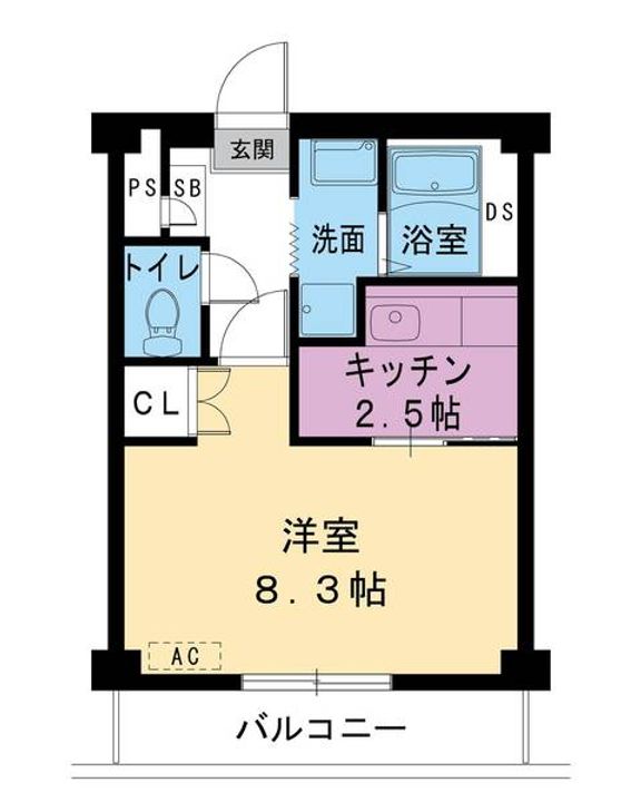 ビレッジハウス沼小柳4号棟0403の間取り