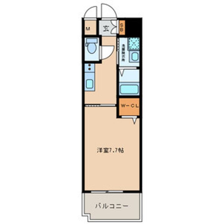 福岡県北九州市小倉北区室町3丁目の賃貸マンション302号室の間取り
