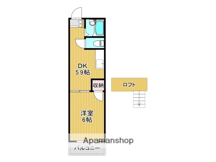 オアシス志井A棟の間取り