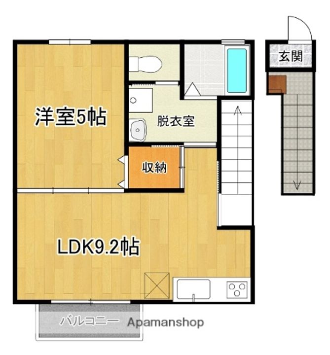 トレゾア中曽根東B棟の間取り