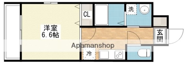 福岡県北九州市小倉南区下曽根4丁目の賃貸マンション601の間取り