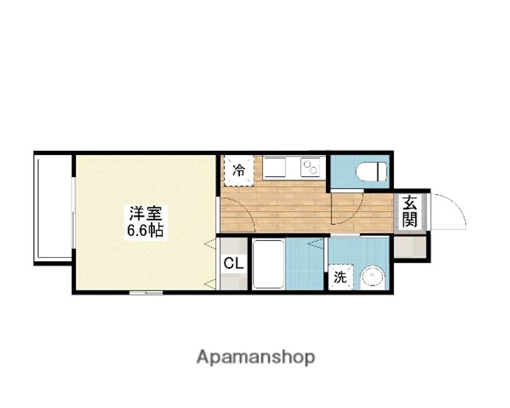 福岡県北九州市小倉南区下曽根4丁目の賃貸マンションの間取り