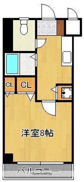 福岡県北九州市八幡東区西本町2丁目の賃貸マンション607の間取り