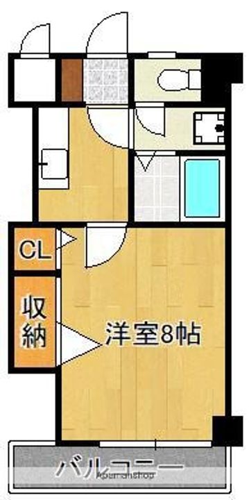 福岡県北九州市八幡東区西本町2丁目の賃貸マンションの間取り