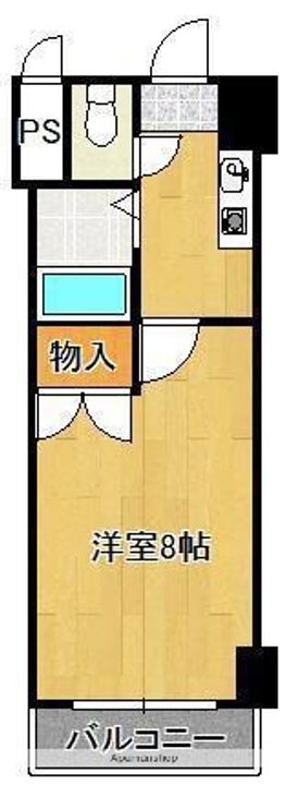 福岡県北九州市八幡東区前田1丁目の賃貸マンションの間取り