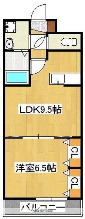 福岡県北九州市八幡西区浅川学園台2丁目の賃貸マンション405の間取り