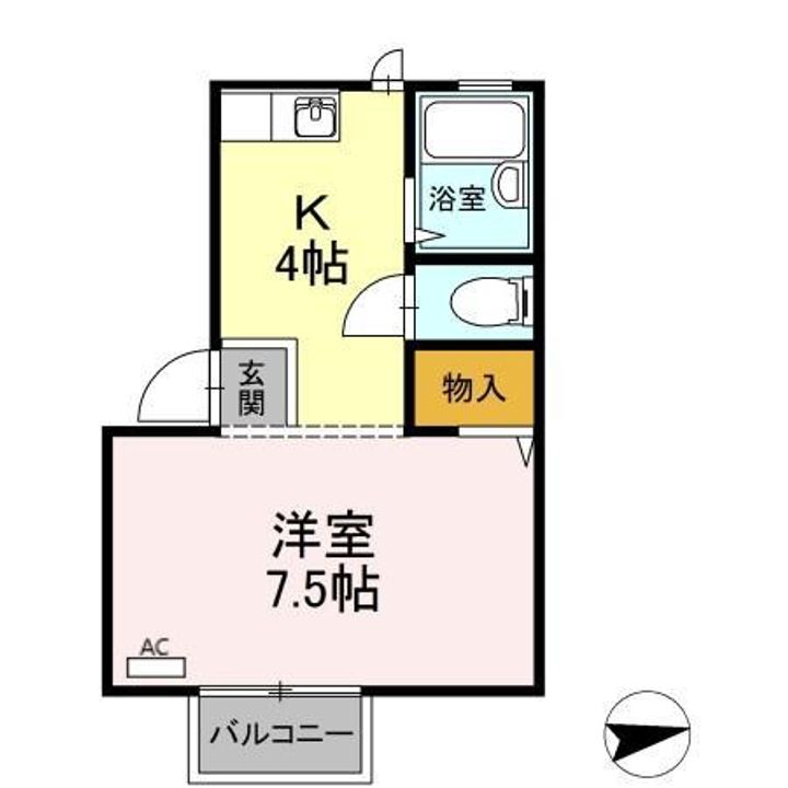 プレジールミスミの間取り