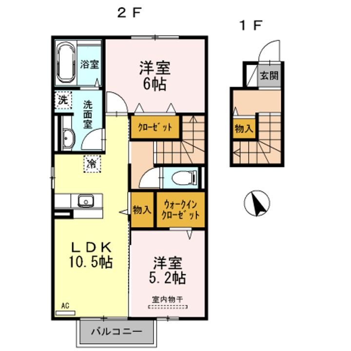 ヴィルヌーブ門司の間取り