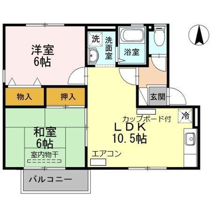 セジュール彩 D棟の間取り