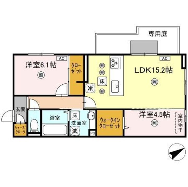 アピアランス中井の間取り