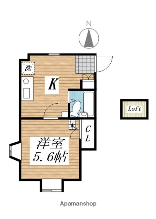 パンシオン カリネ B棟の間取り