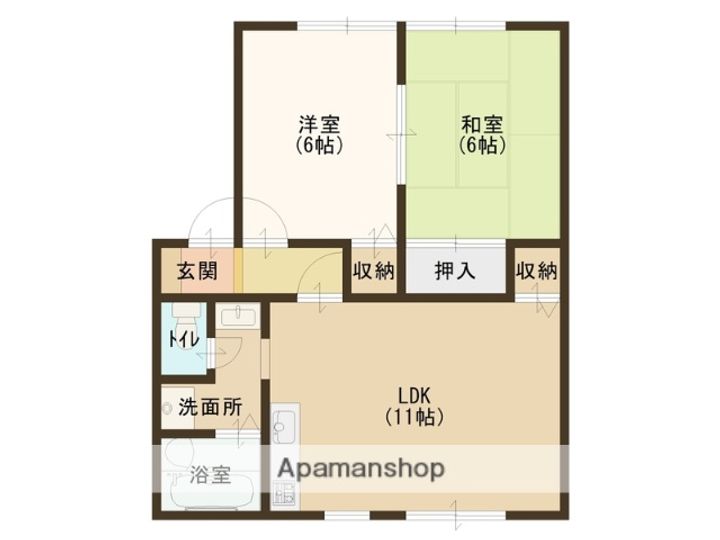 サンガーデン三条A〜C棟(全室角部屋)の間取り