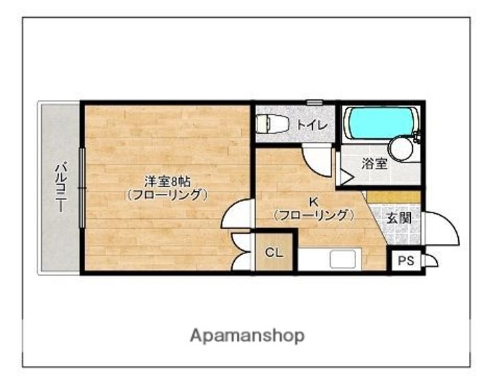 福岡県太宰府市大字向佐野の賃貸マンションの間取り