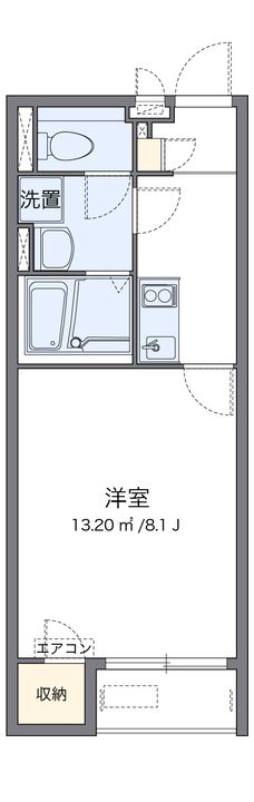 クレイノWAVEIMPACTⅢ208の間取り