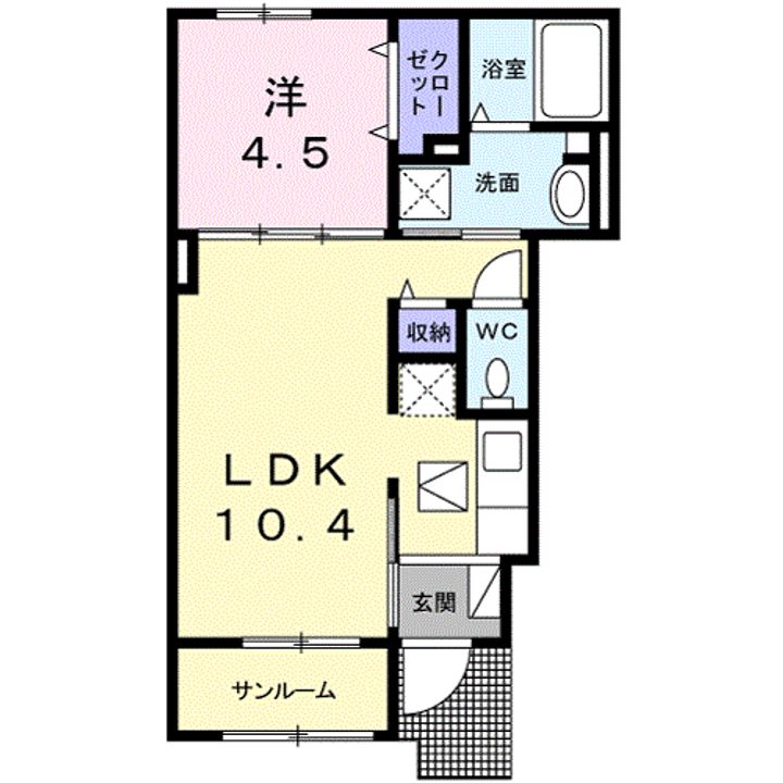 ソレアード カーサの間取り