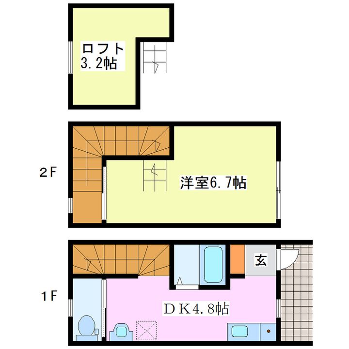 LOFT ZEN(A棟B棟)の間取り