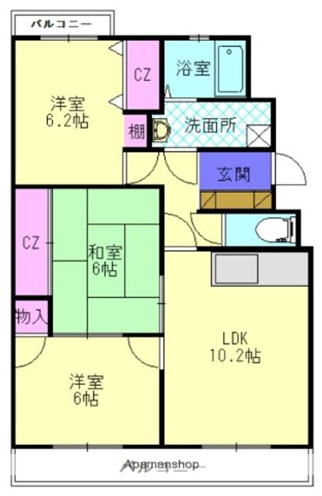 アビタシオン天拝の間取り