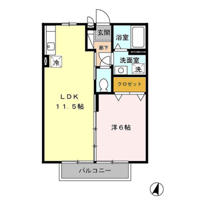 サンライズⅠ番館の間取り