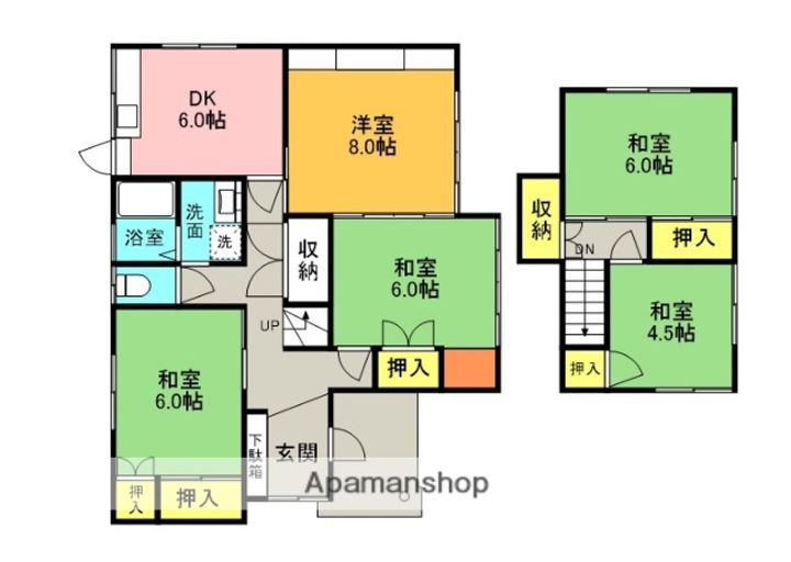 福岡県筑紫野市大字古賀(一戸建)の賃貸物件の間取り