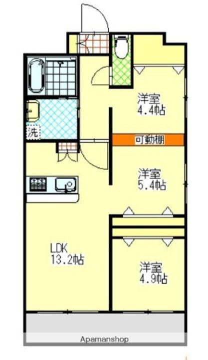 ARISTA SHIRAKIBARUの間取り