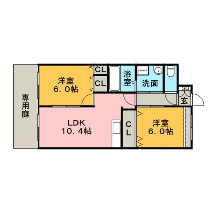 クレオール106の間取り