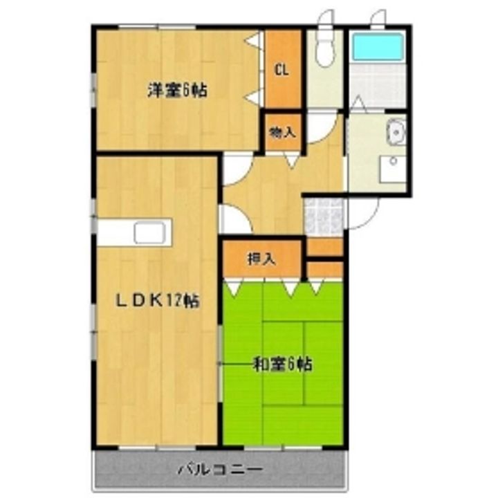 グランシャトーけやきA棟A101の間取り