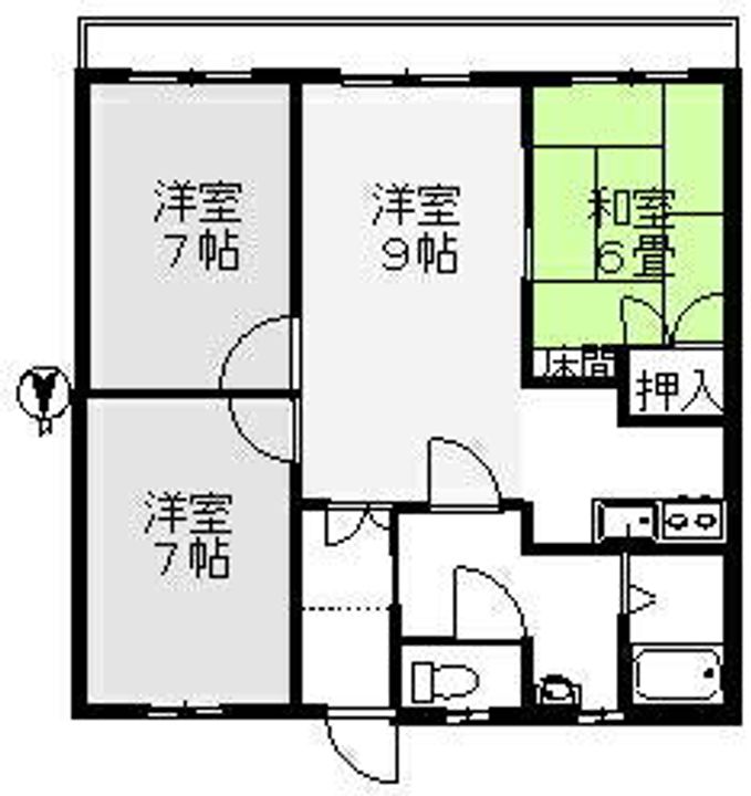 シャンセ赤坂101の間取り