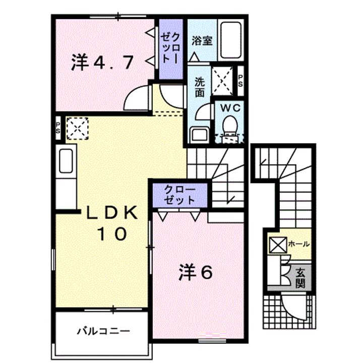 カロスアンセ参番館の間取り