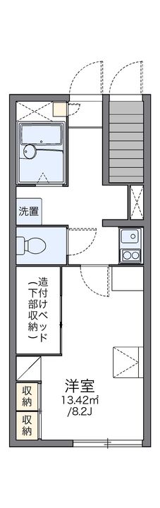 レオパレスルーミング誠108の間取り