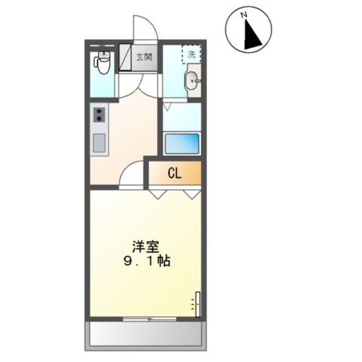 シャインヒル105の間取り