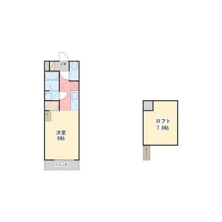 シャント筑後202の間取り