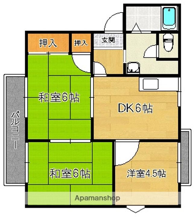 メゾン山下102の間取り
