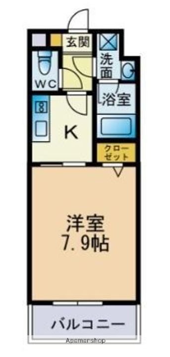 クリエイト元浜の間取り