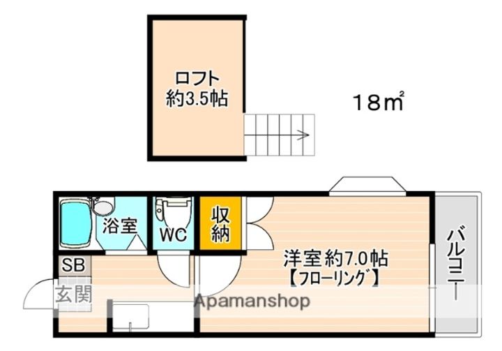ドルチェ西新南壱号館の間取り
